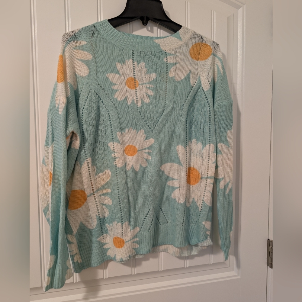 Floral Knit Sweater